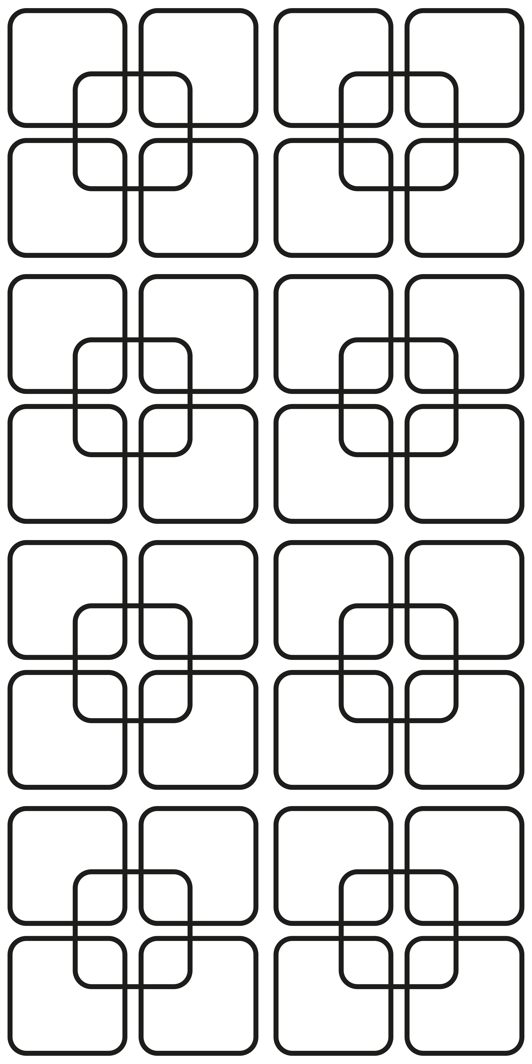 乙烯基厨房地毯黑色方块城市图案 - TenStickers