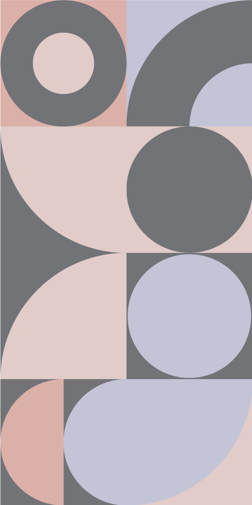 乙烯基厨房地毯几何圆形图案 - TenStickers