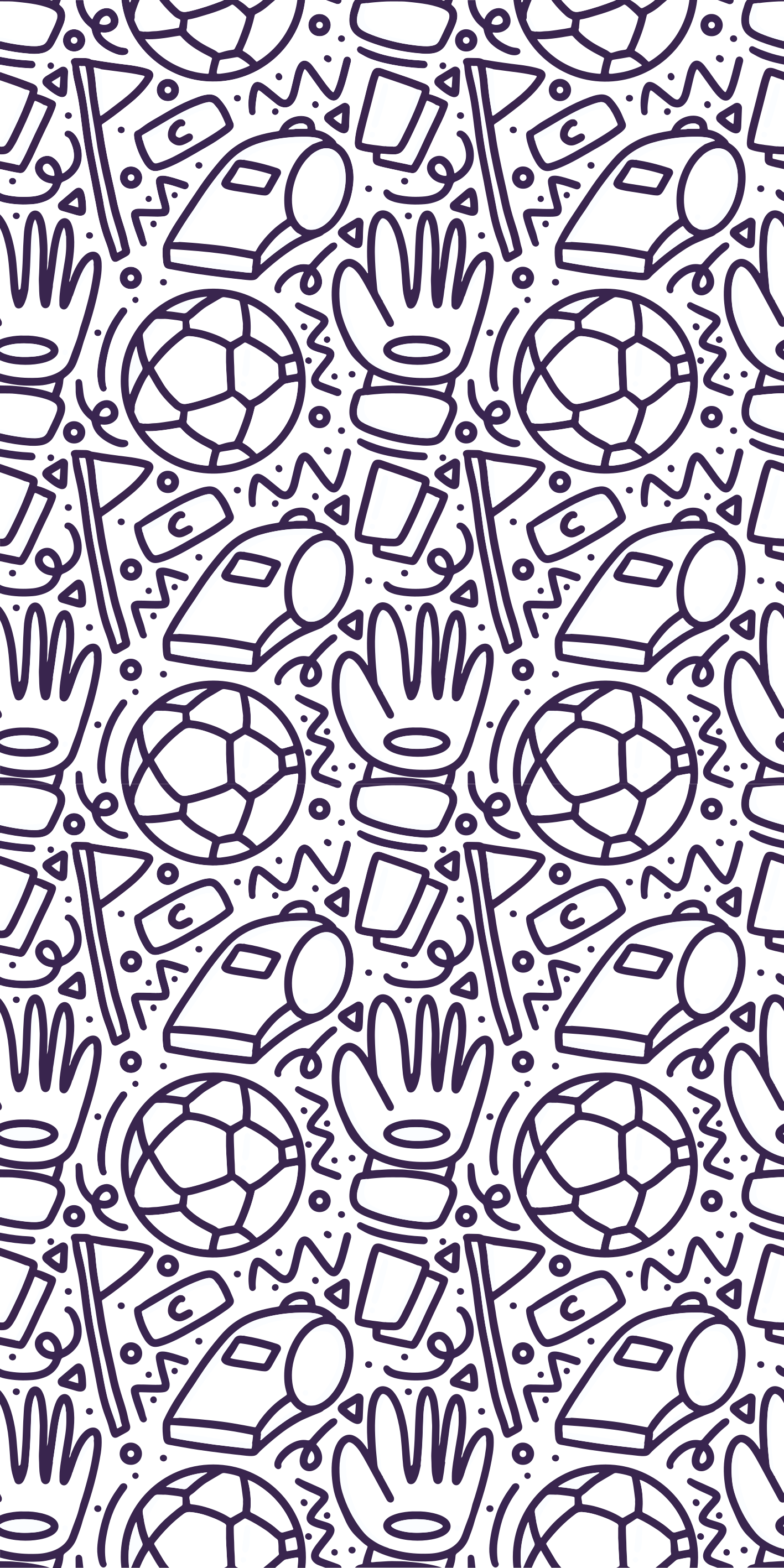 卧室乙烯基地毯运动涂鸦设计 - TenStickers