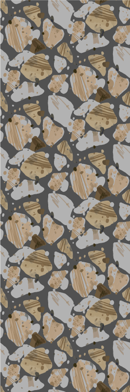 卧室乙烯基地毯水泥 terrazzo 图案 - TenStickers