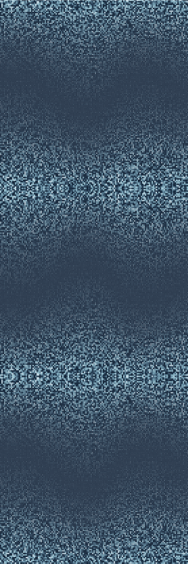 卧室乙烯基地毯复古蓝色方形点状设计 - TenStickers