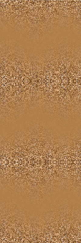 卧室乙烯基地毯复古棕色方形点状设计 - TenStickers