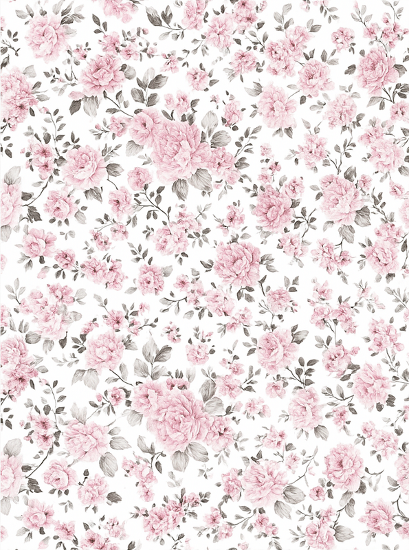 卧室乙烯基地毯复古大花朵设计 - TenStickers