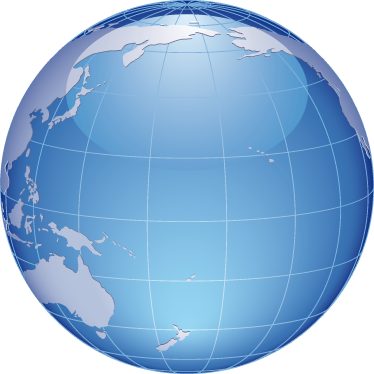 卧室乙烯基地毯蓝色世界太平洋 - TenStickers