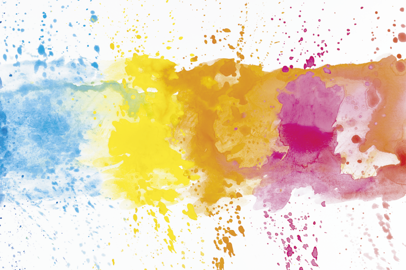 乙烯基地毯 七彩溅溅的表面 - TenStickers