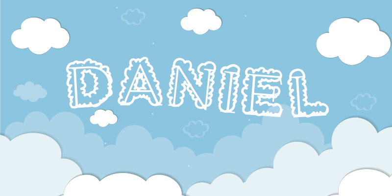 卧室乙烯基地毯 多云天空个性化 - TenStickers