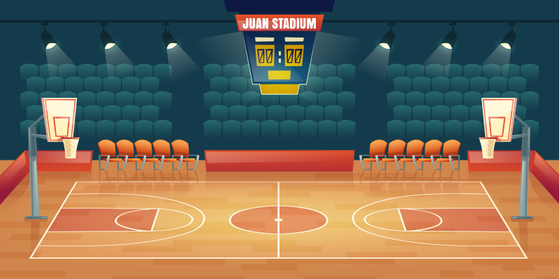 乙烯基地毯名称 定制运动场 - TenStickers