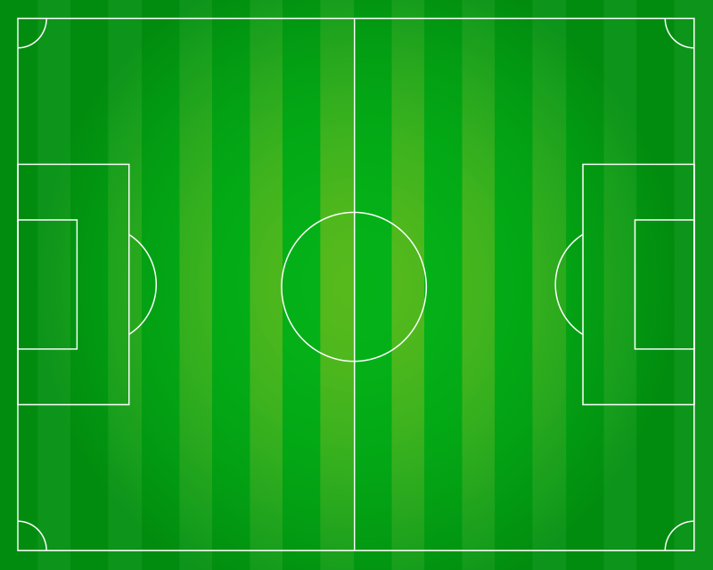 乙烯基地毯游戏 足球场概念 - TenStickers