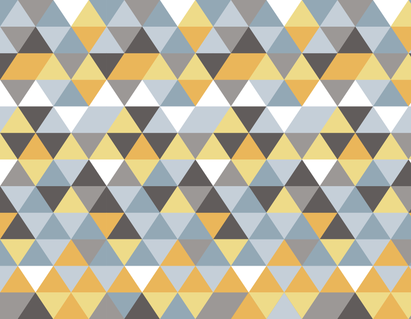 乙烯基地毯几何 三角形马赛克 - TenStickers