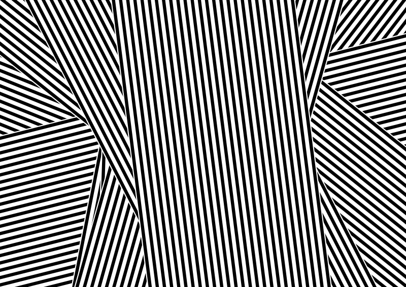 乙烯基地毯条纹 单色条纹图案 - TenStickers