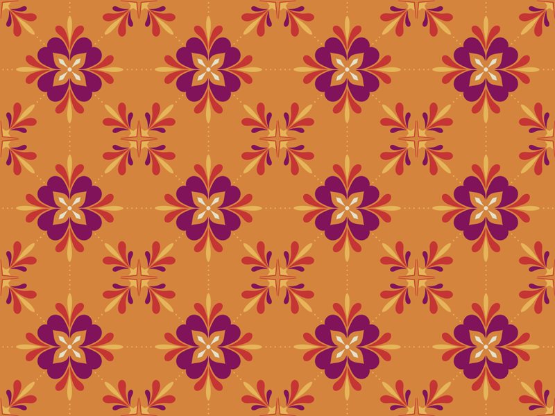 乙烯基花草地毯 花卉图案覆盖 - TenStickers