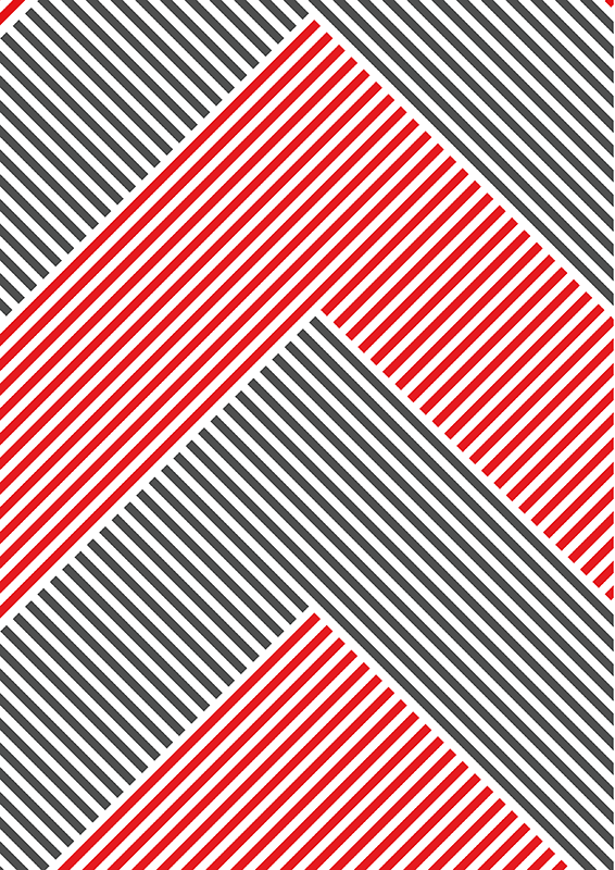 乙烯基地毯条纹 人字形条纹图案 - TenStickers