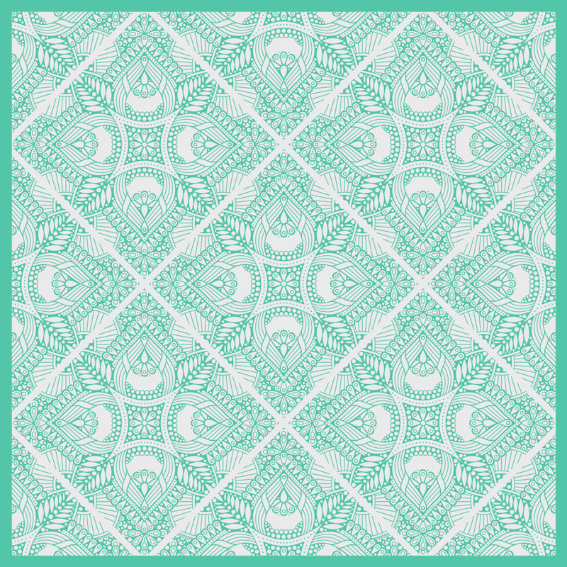 乙烯基地毯几何 几何图案叠加 - TenStickers