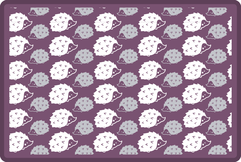 乙烯基地毯 儿童 卡通刺猬 - TenStickers