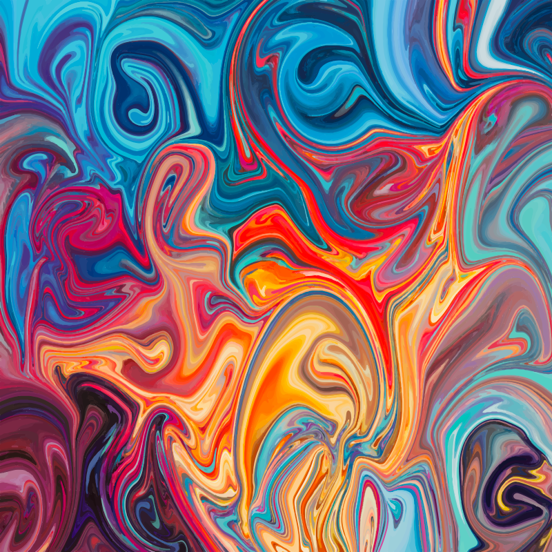 乙烯基地毯质地 旋转的色彩 - TenStickers