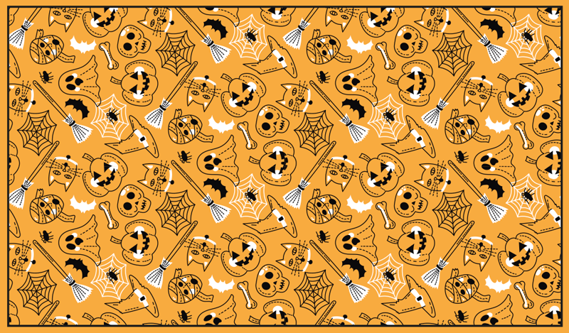 乙烯基地毯万圣节 恐怖的万圣节 - TenStickers