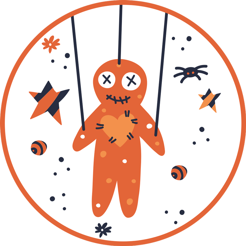 乙烯基地毯万圣节 万圣节姜饼 - TenStickers