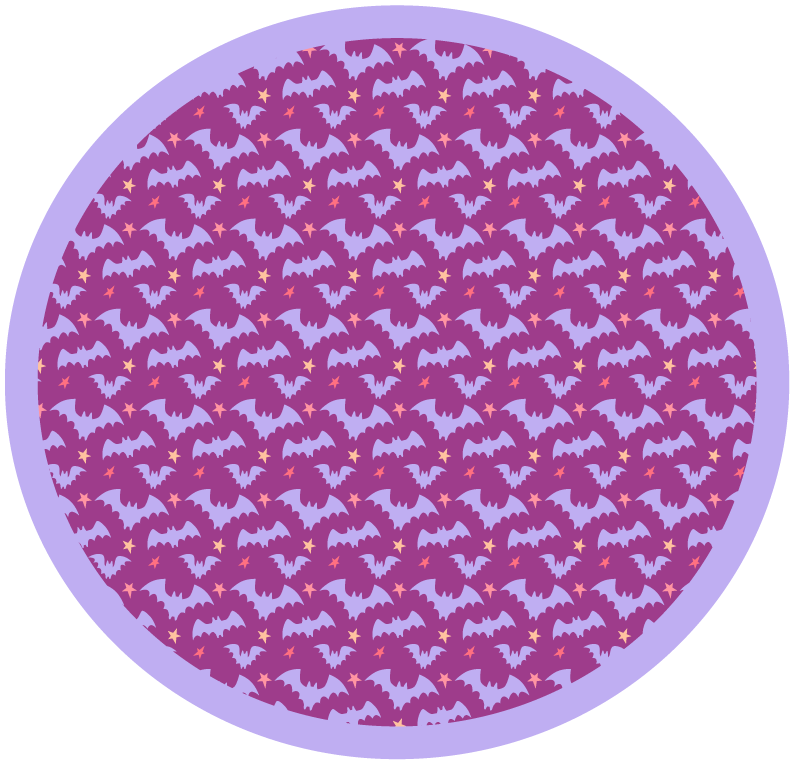 乙烯基地毯万圣节 万圣节蝙蝠图案 - TenStickers