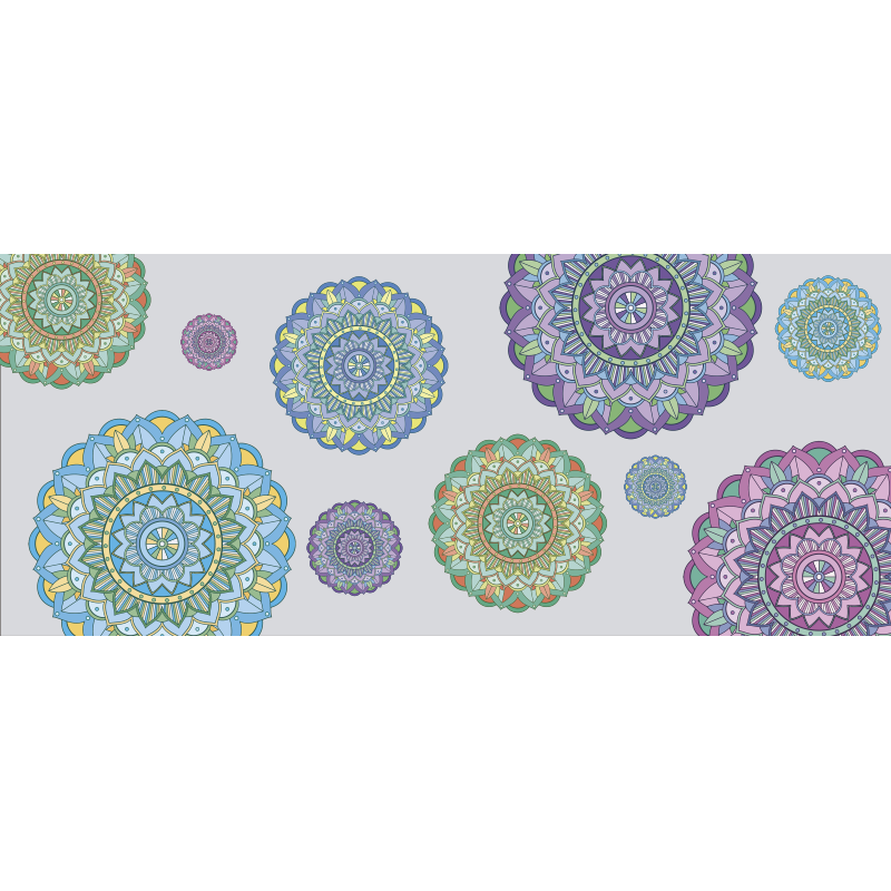 乙烯基地毯 曼陀罗合奏 - TenStickers