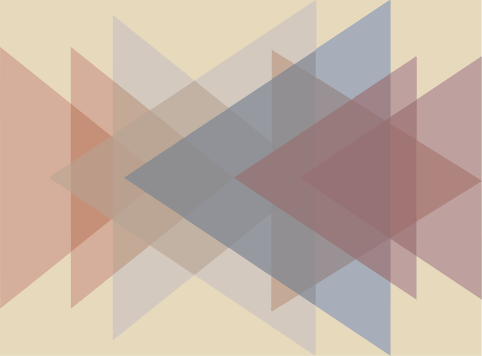 乙烯基地毯几何 几何重叠 - TenStickers