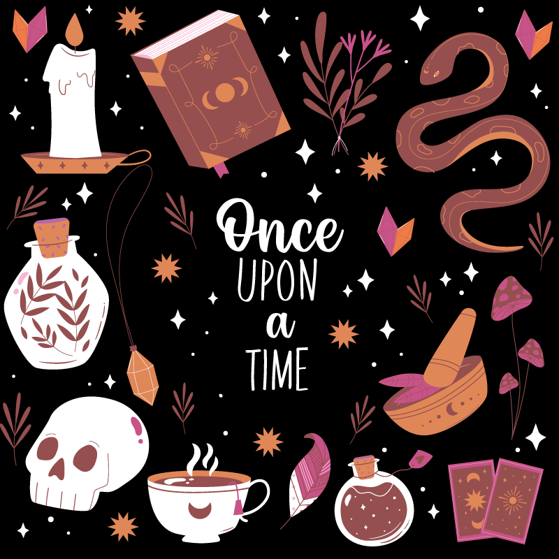 乙烯基地毯 童话故事时间 - TenStickers