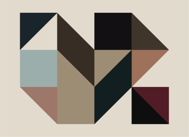 乙烯基地毯几何 几何形状装饰 - TenStickers