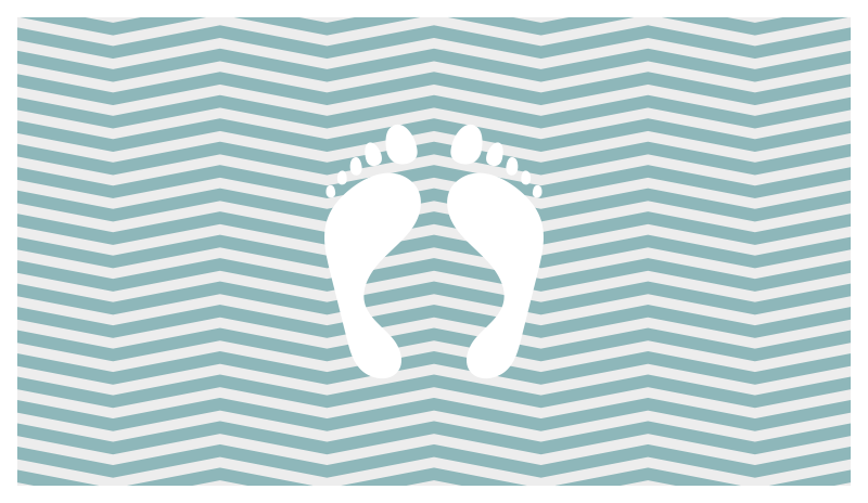 乙烯基地毯条纹 条纹足迹 - TenStickers