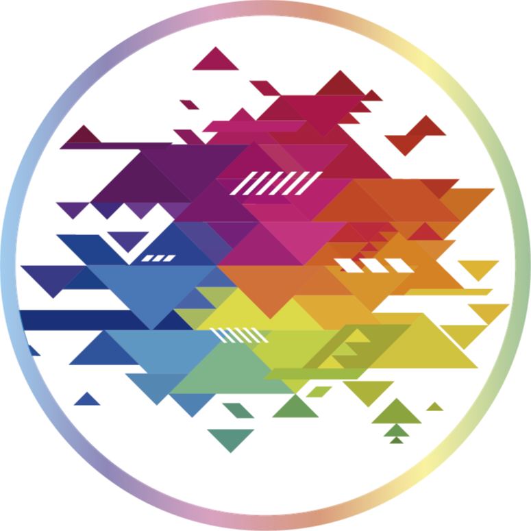 乙烯基地毯几何 丰富多彩的几何形状 - TenStickers