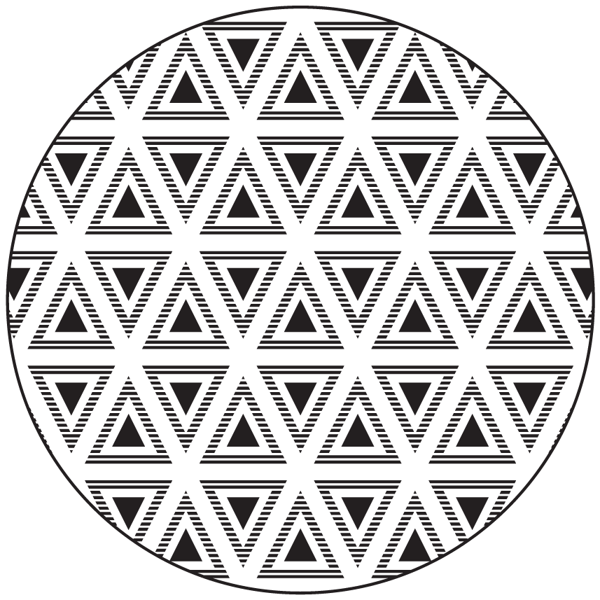 乙烯基地毯几何 几何三角构图 - TenStickers