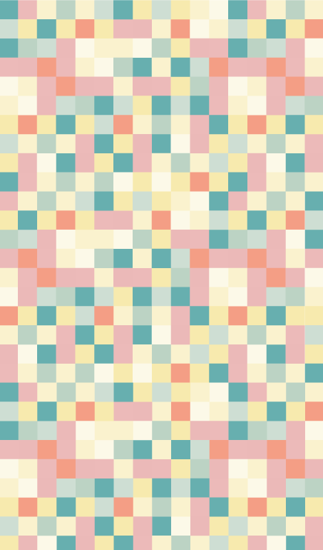 乙烯基地毯条纹 多色网格 - TenStickers