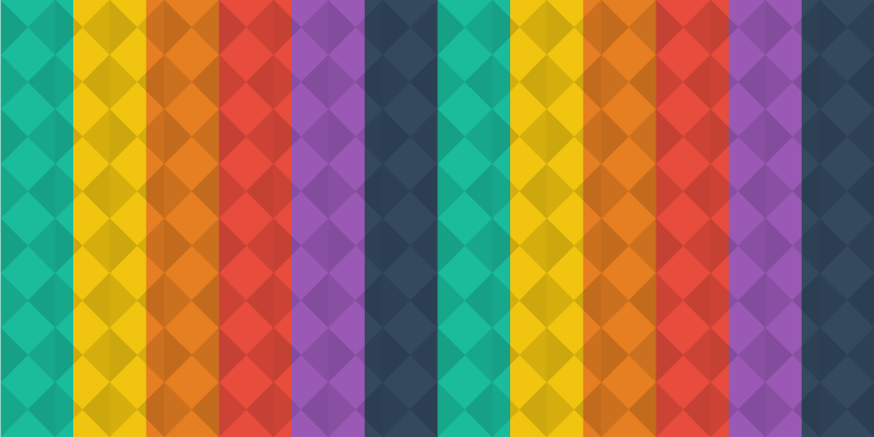 乙烯基地毯几何 多彩的几何光谱 - TenStickers