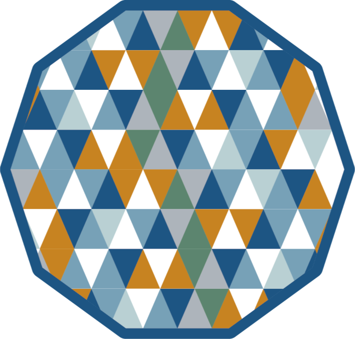 乙烯基地毯几何 几何八边形 - TenStickers