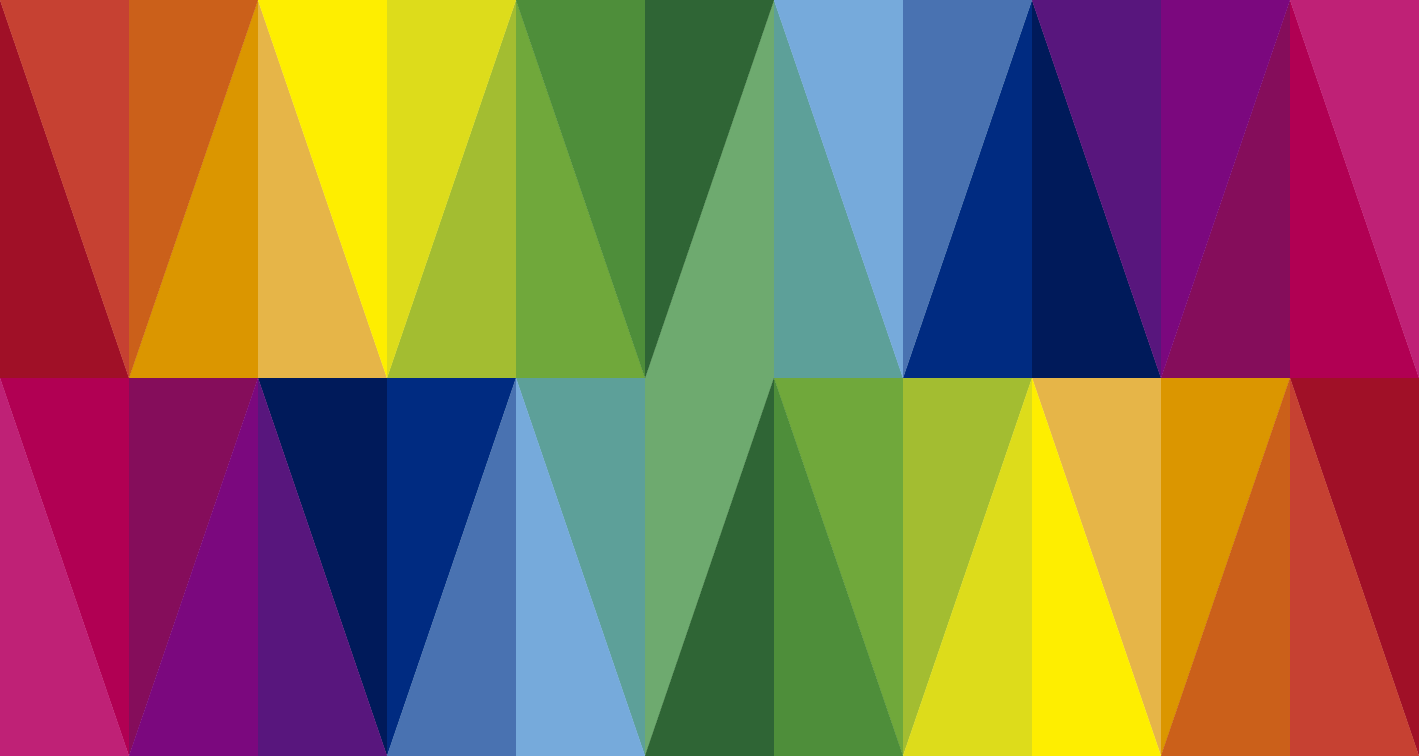 乙烯基地毯几何 彩色三角阵 - TenStickers