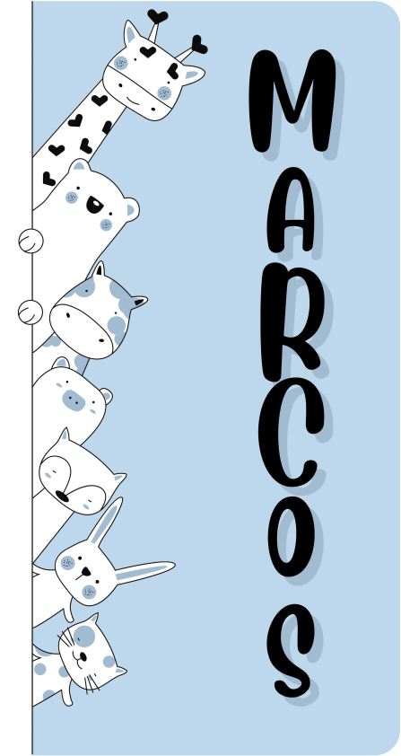 乙烯基地毯名称 个性化小动物 - TenStickers