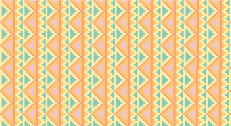 乙烯基地毯几何 部落图案装饰 - TenStickers