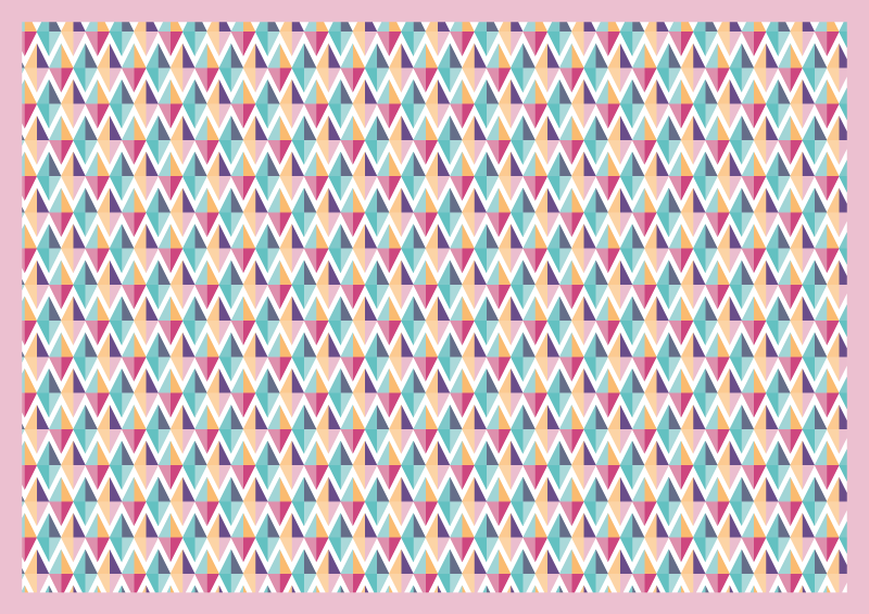 乙烯基地毯浴室 几何图案跑道 - TenStickers