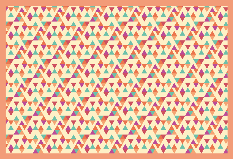 乙烯基地毯镶嵌 马赛克图案跑道 - TenStickers