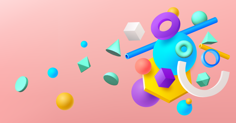 乙烯基地毯几何 几何形状数组 - TenStickers