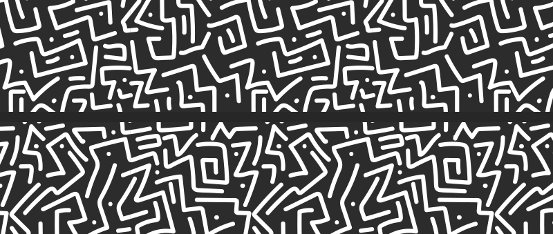 乙烯基地毯几何 抽象迷宫 - TenStickers