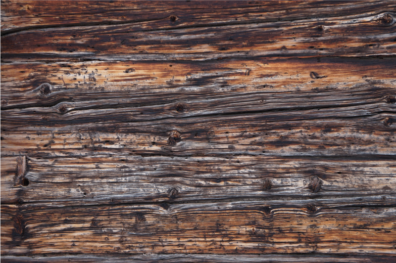 乙烯基地毯木纹 质朴的木材细节 - TenStickers