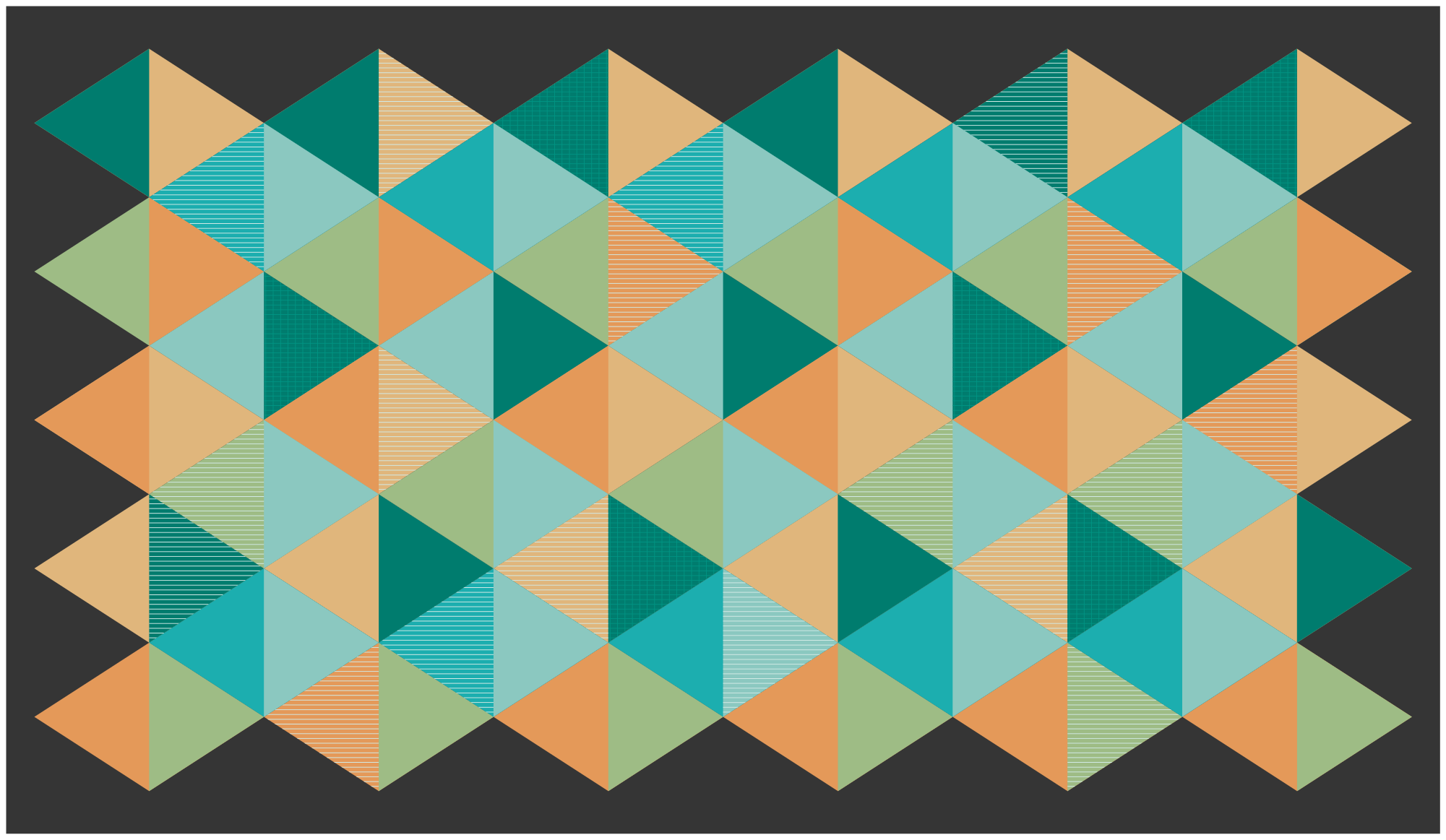 乙烯基地毯几何 几何图案构图 - TenStickers