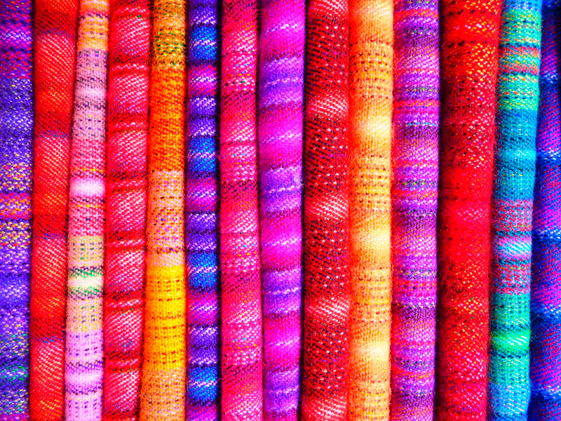 乙烯基地毯质地 彩色马赛克条纹 - TenStickers