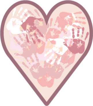 乙烯基地毯名称 個人化的心 - TenStickers