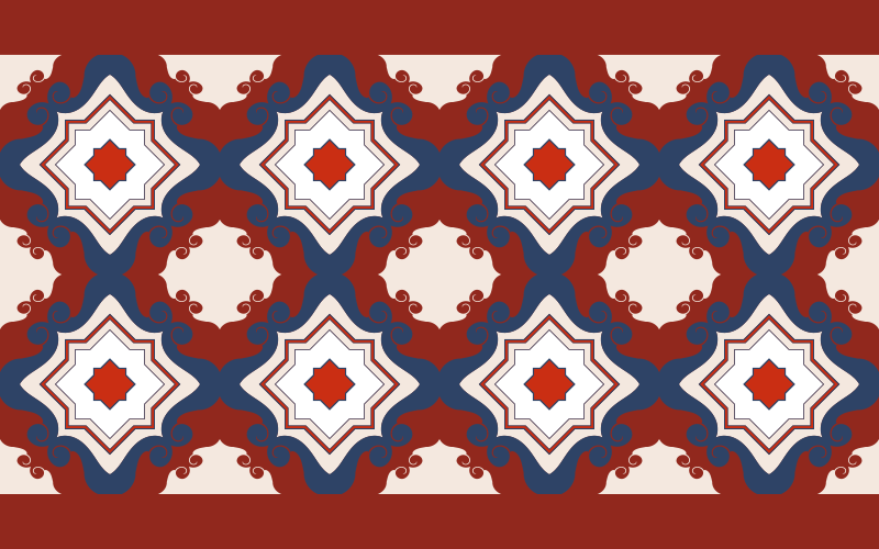 乙烯基地毯 复杂的马赛克对称性 - TenStickers