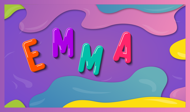 乙烯基地毯名称 个性化名称 - TenStickers