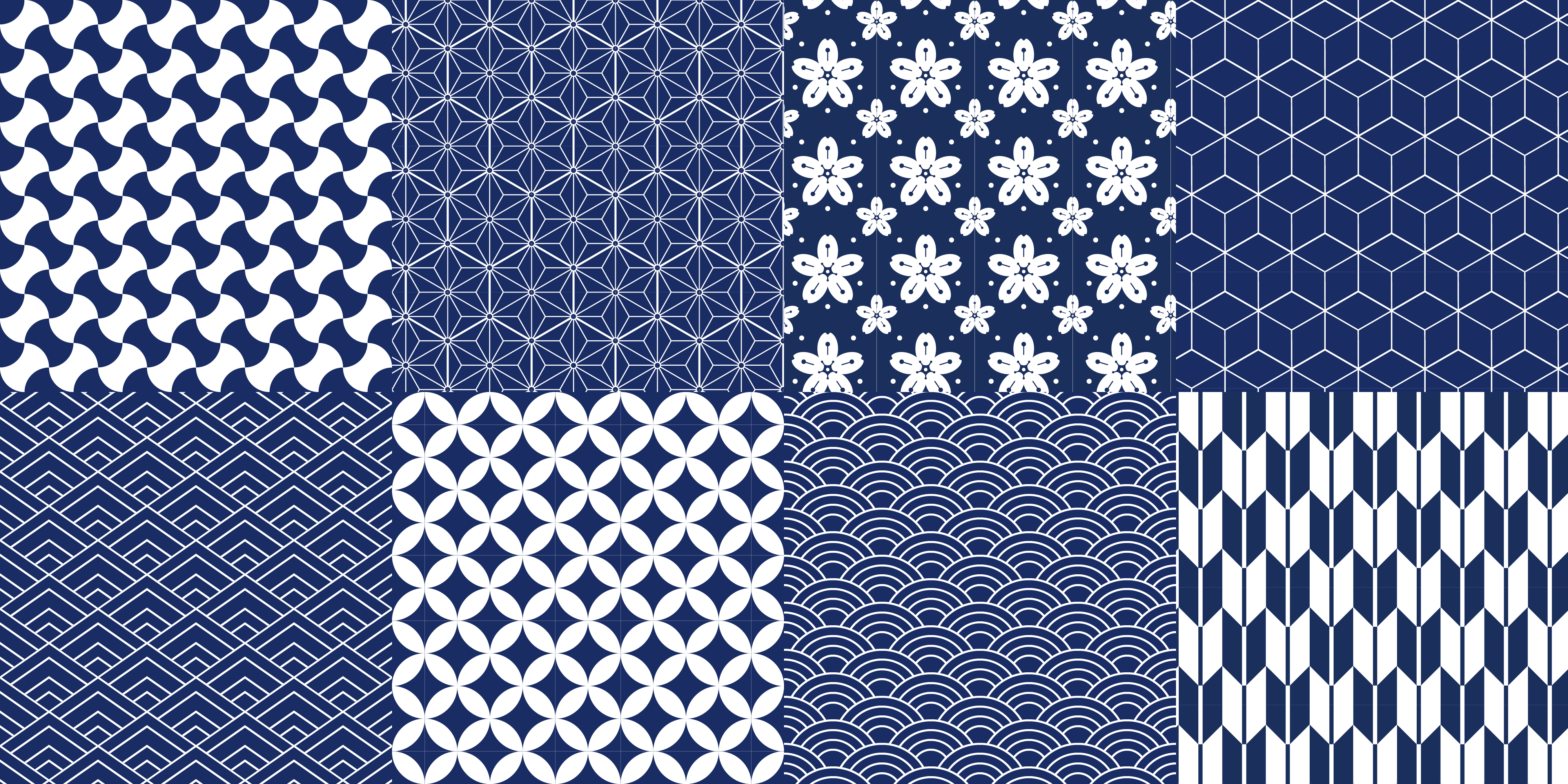 乙烯基地毯几何 几何瓷砖组合 - TenStickers