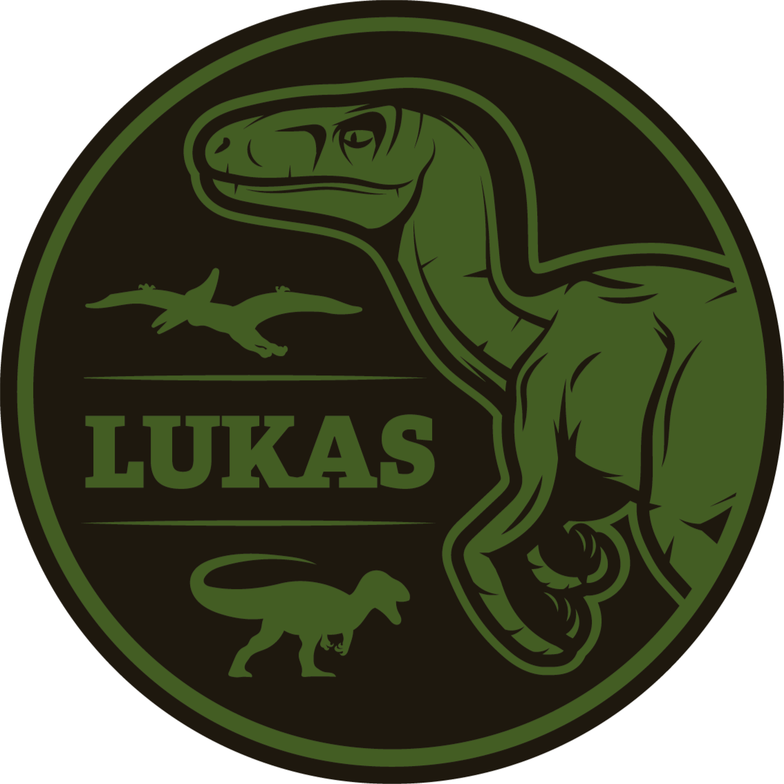 乙烯基地毯名称 个性化恐龙 - TenStickers