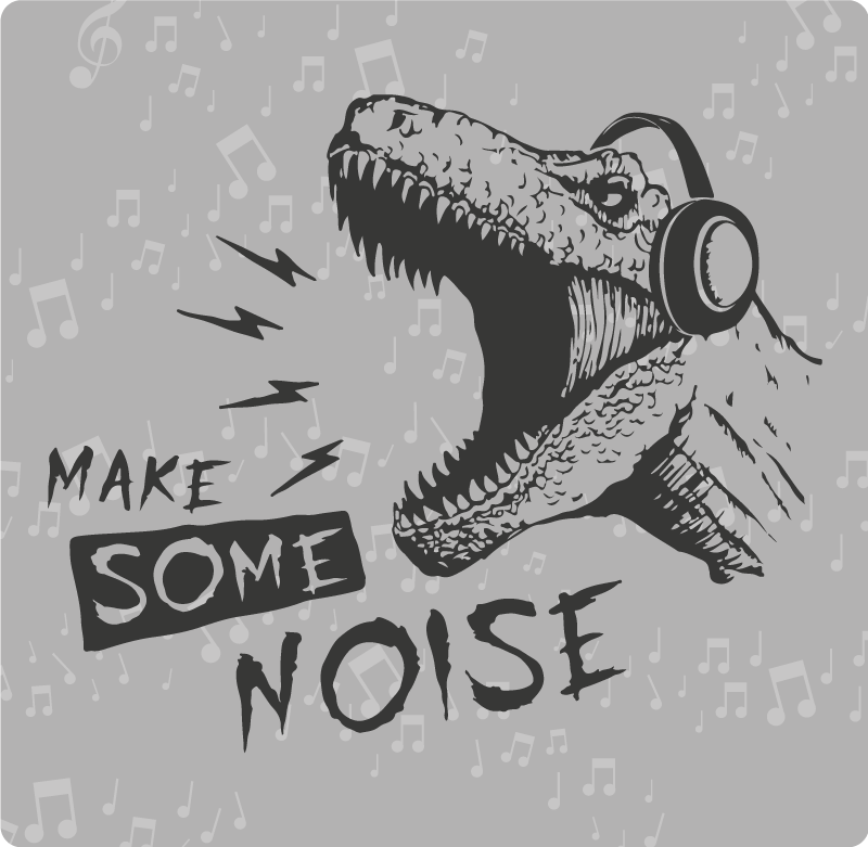 乙烯基地毯 动态恐龙声音 - TenStickers