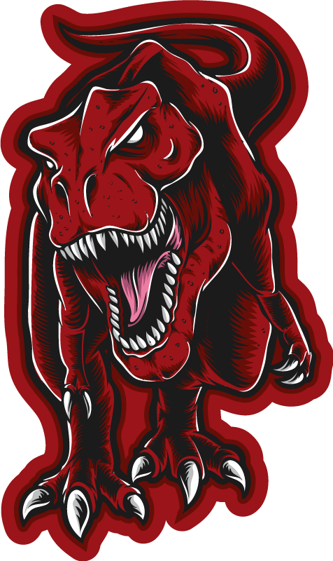 乙烯基地毯动物 凶猛的恐龙 - TenStickers