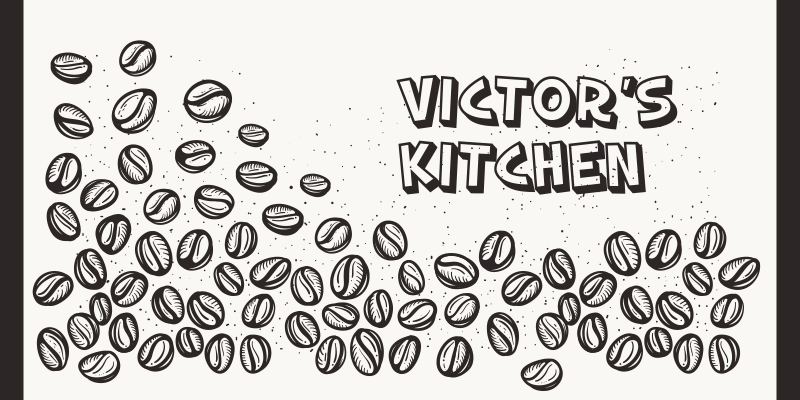 乙烯基地毯名称 个性化咖啡豆 - TenStickers